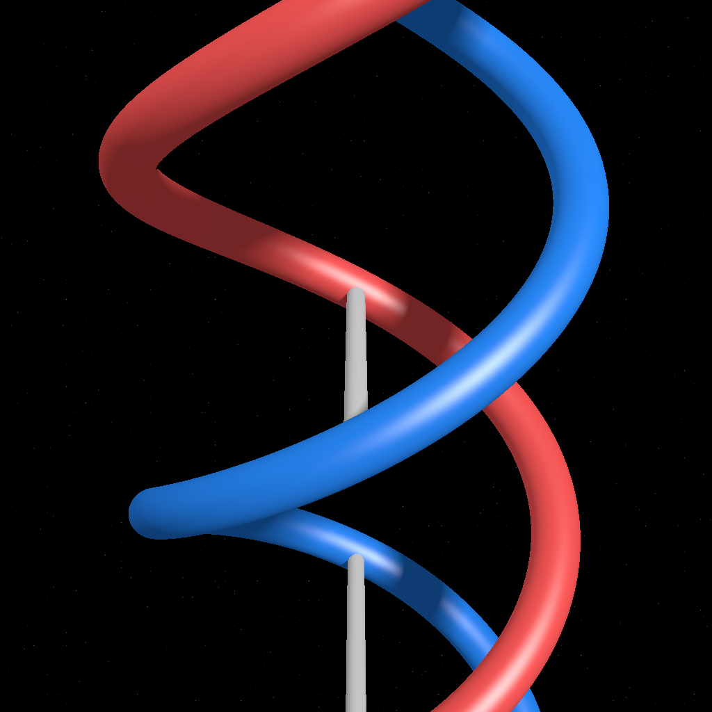 Rendered output for Dna Double Helix