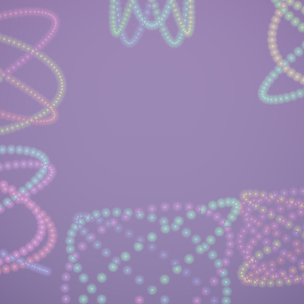 Rendered output for Lissajous Curve Garden