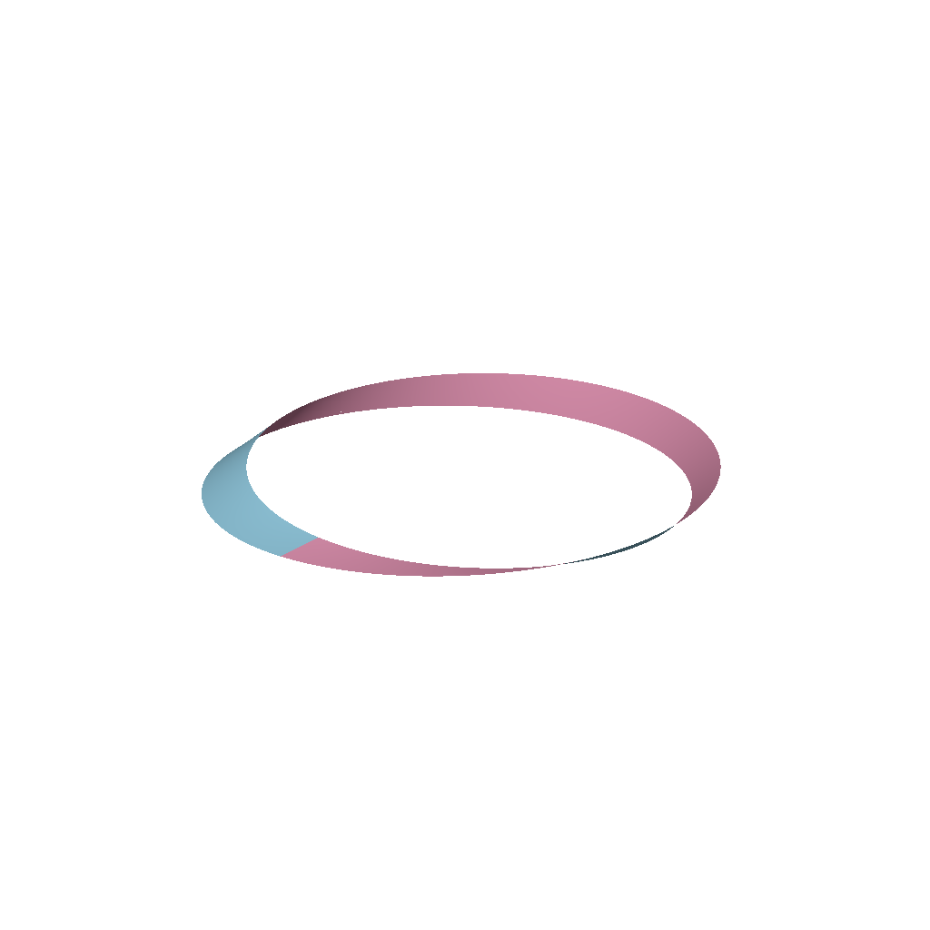 Rendered output for Mobius Strip Half Twist
