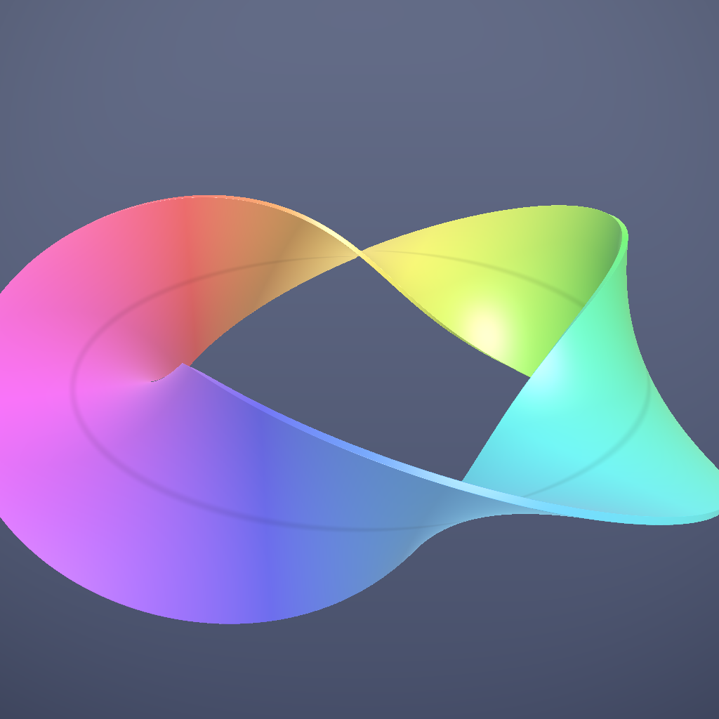 Rendered output for Mobius Strip Triple Twist