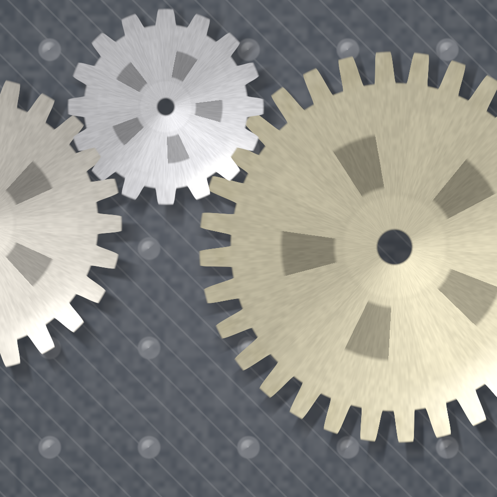 Rendered output for Parametric Gear Train