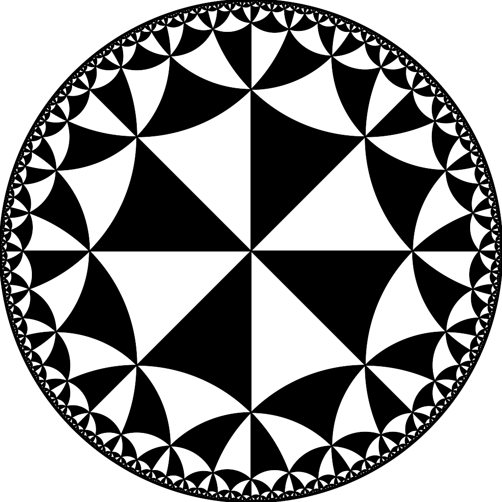 Rendered output for Poincare Disc