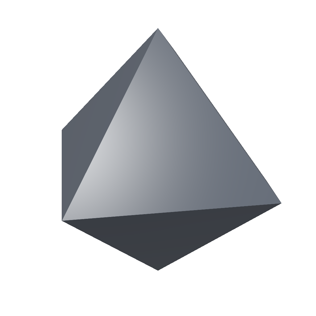 Rendered output for Regular Octahedron