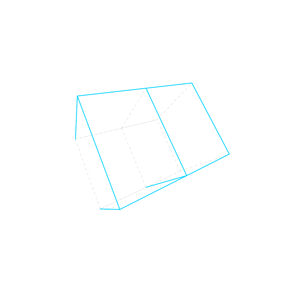 Rendered output for Rotating Hypercube Projection