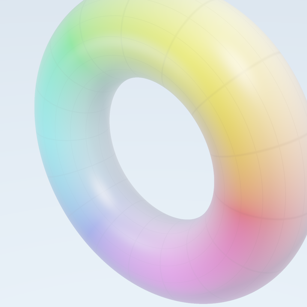 Rendered output for Torus Donut Parametric