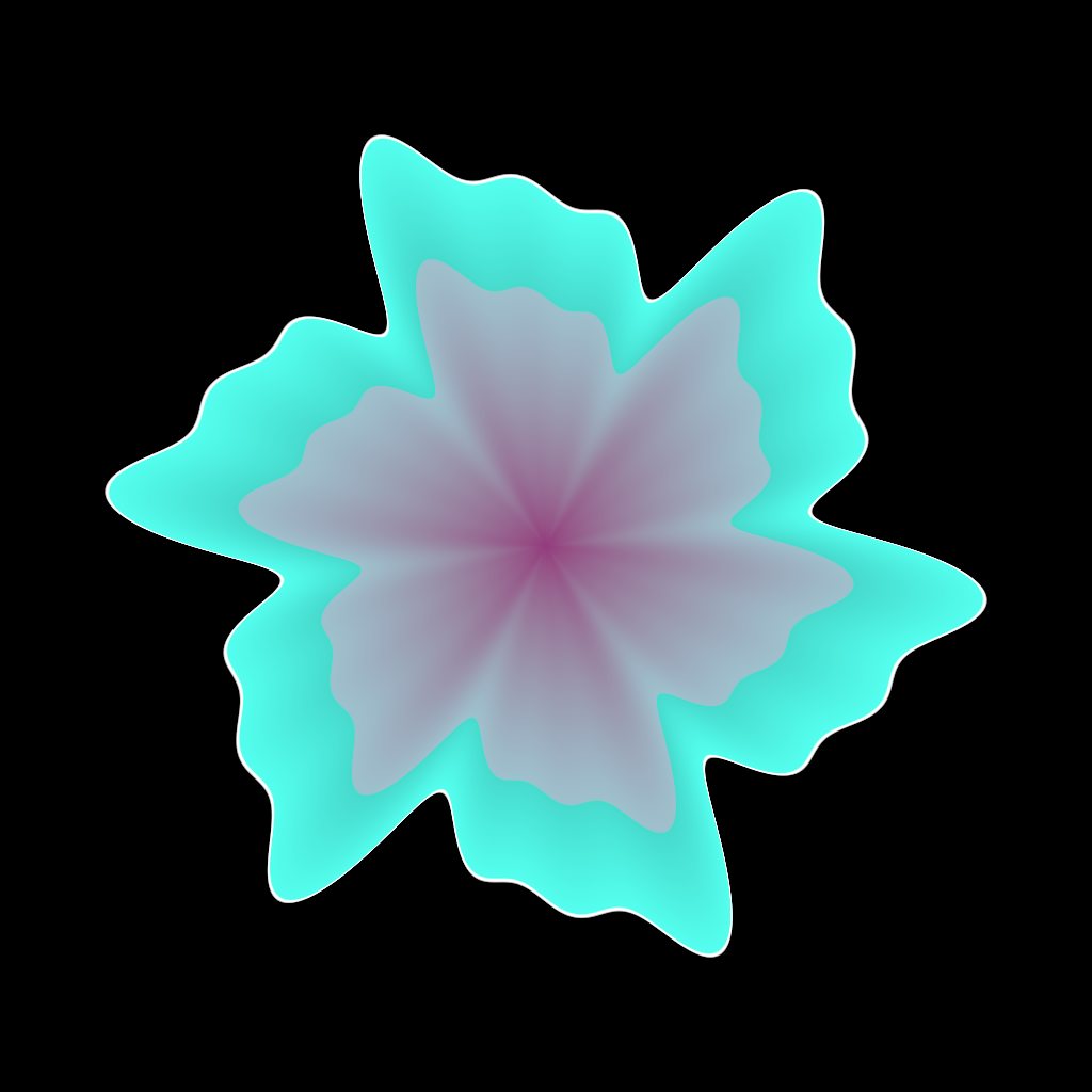 Rendered output for Trigonometric Mandalas