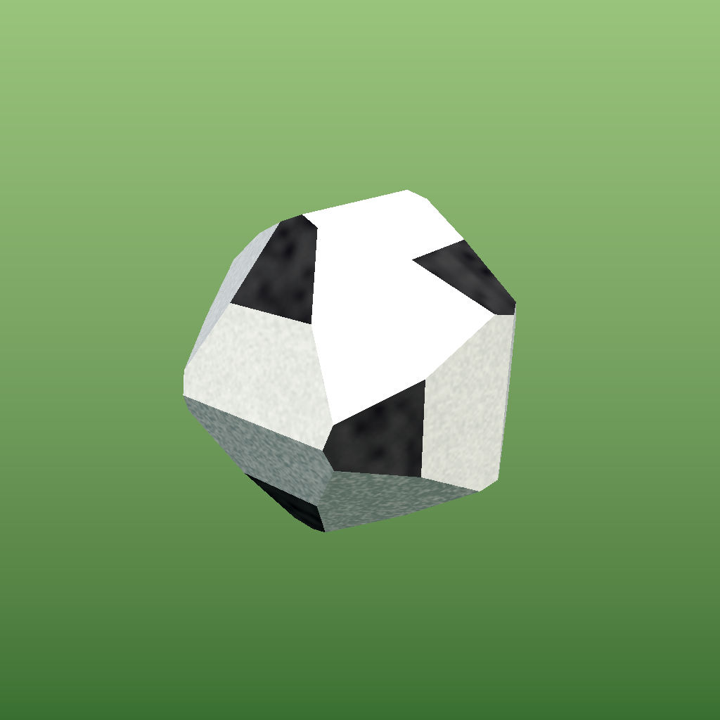 Rendered output for Truncated Icosahedron
