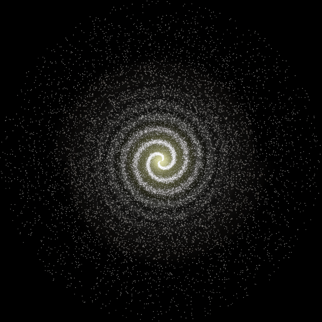 Rendered output for Archimedean Spiral Galaxy