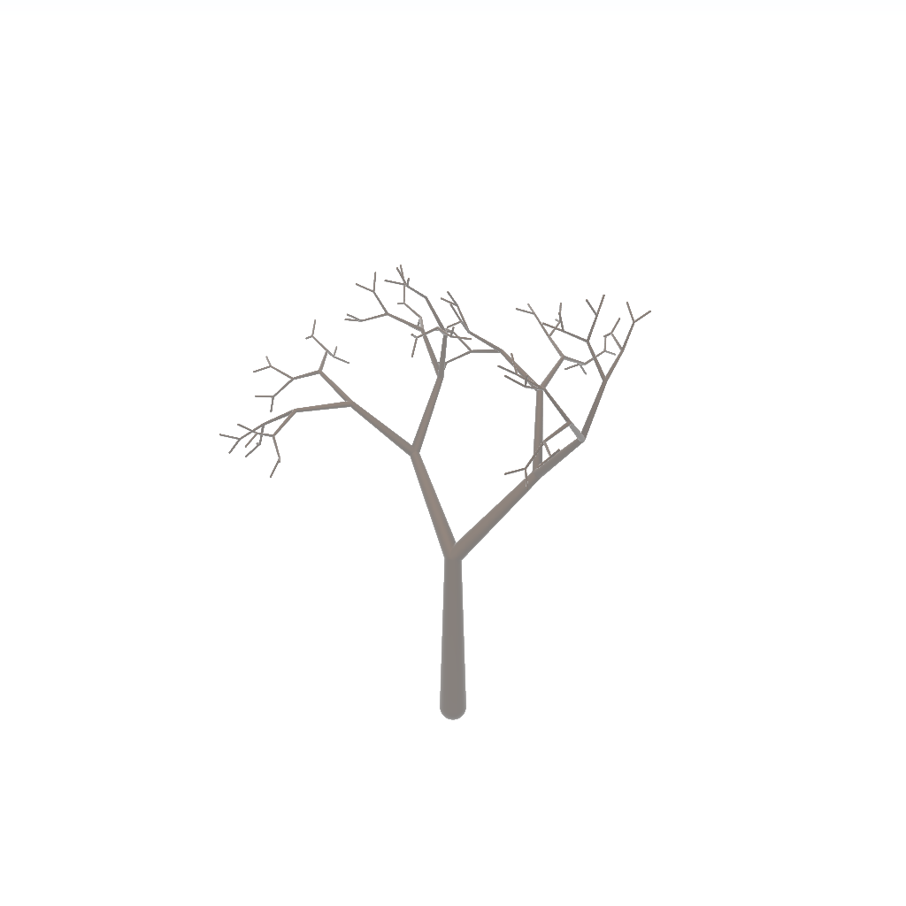 Rendered output for Binary Tree Fractal