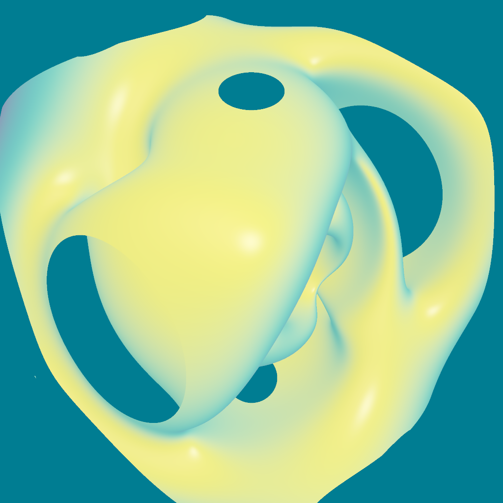 Rendered output for Calabi Yau Manifold
