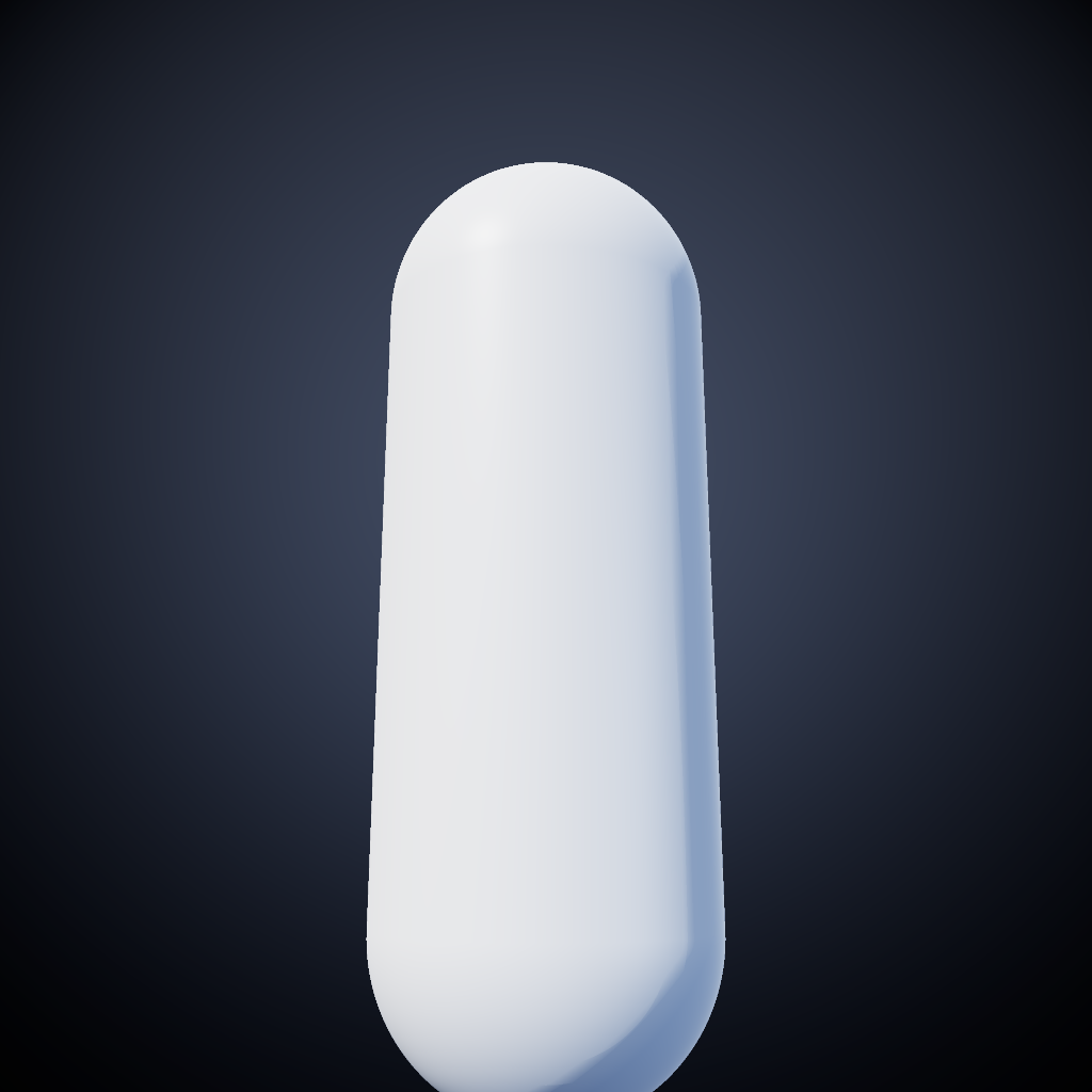 Rendered output for Capsule Shape