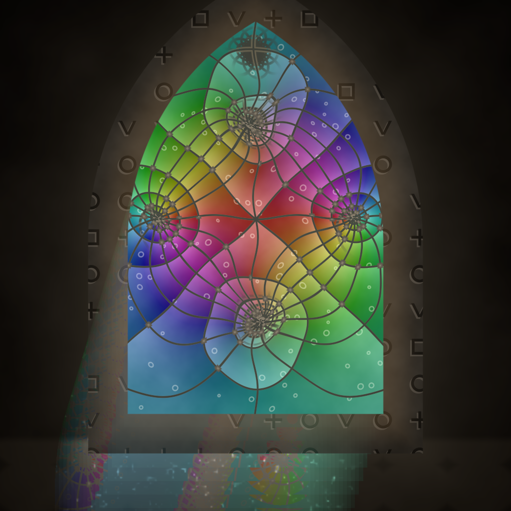 Rendered output for Complex Analysis Stained Glass
