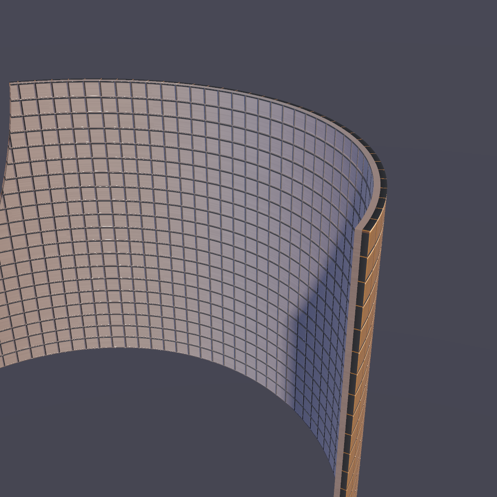 Rendered output for Cylindrical Bend Deformation