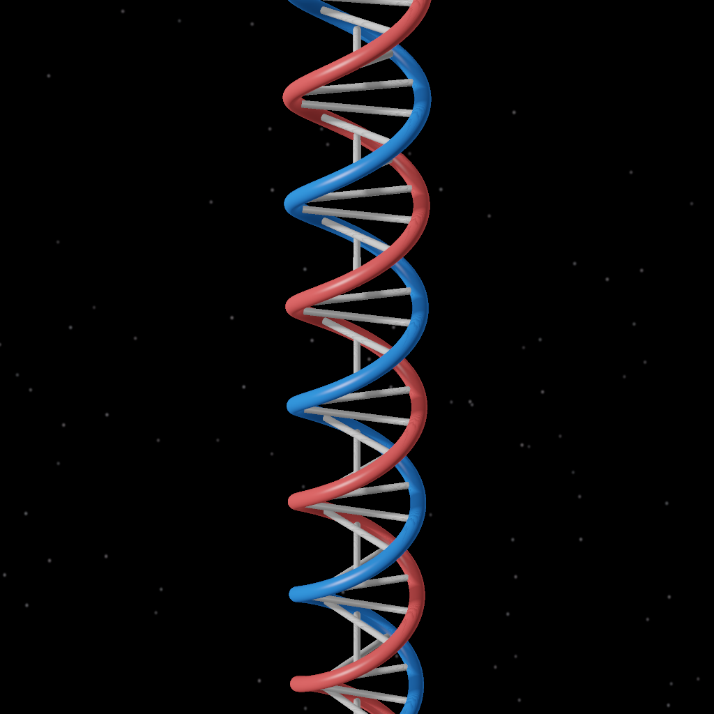 Rendered output for Dna Double Helix