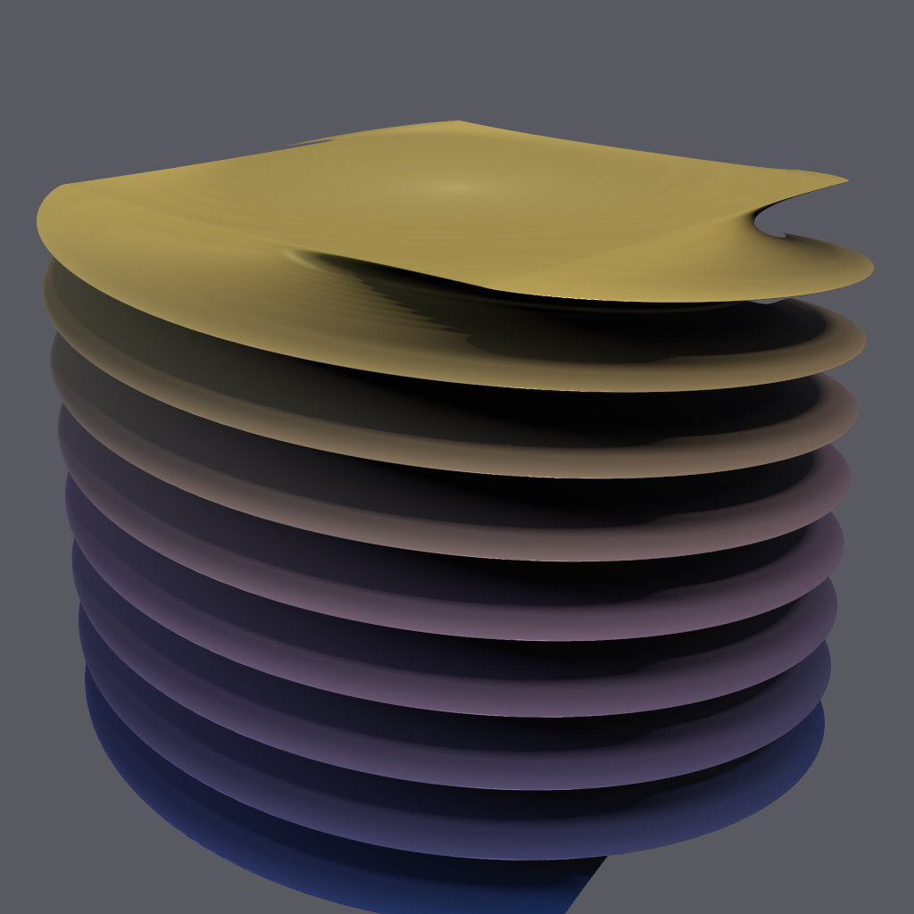 Rendered output for Helical Twist Deformation