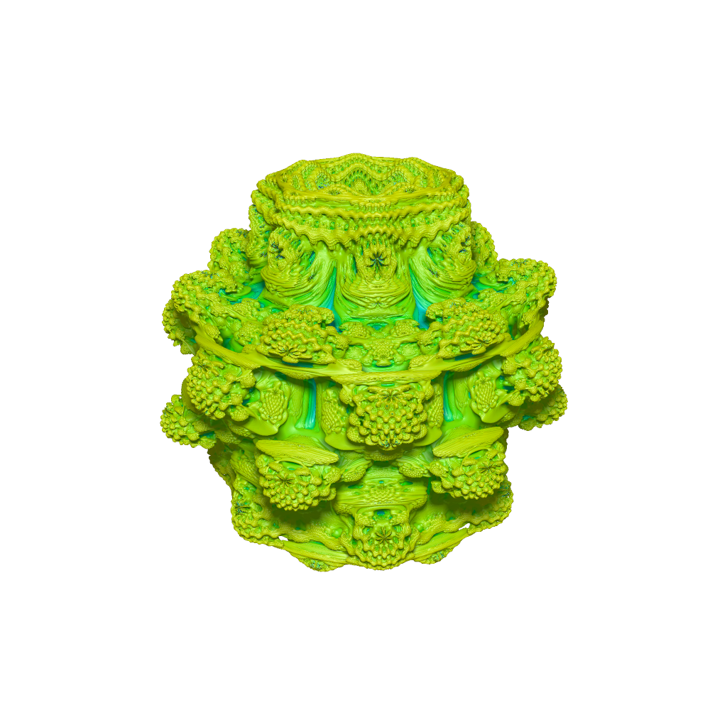 Rendered output for Mandelbulb Fractal