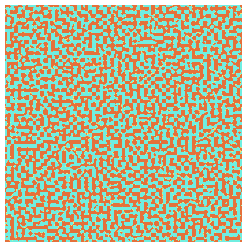 Rendered output for Reaction Diffusion Patterns