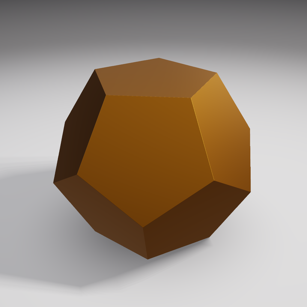 Rendered output for Regular Dodecahedron