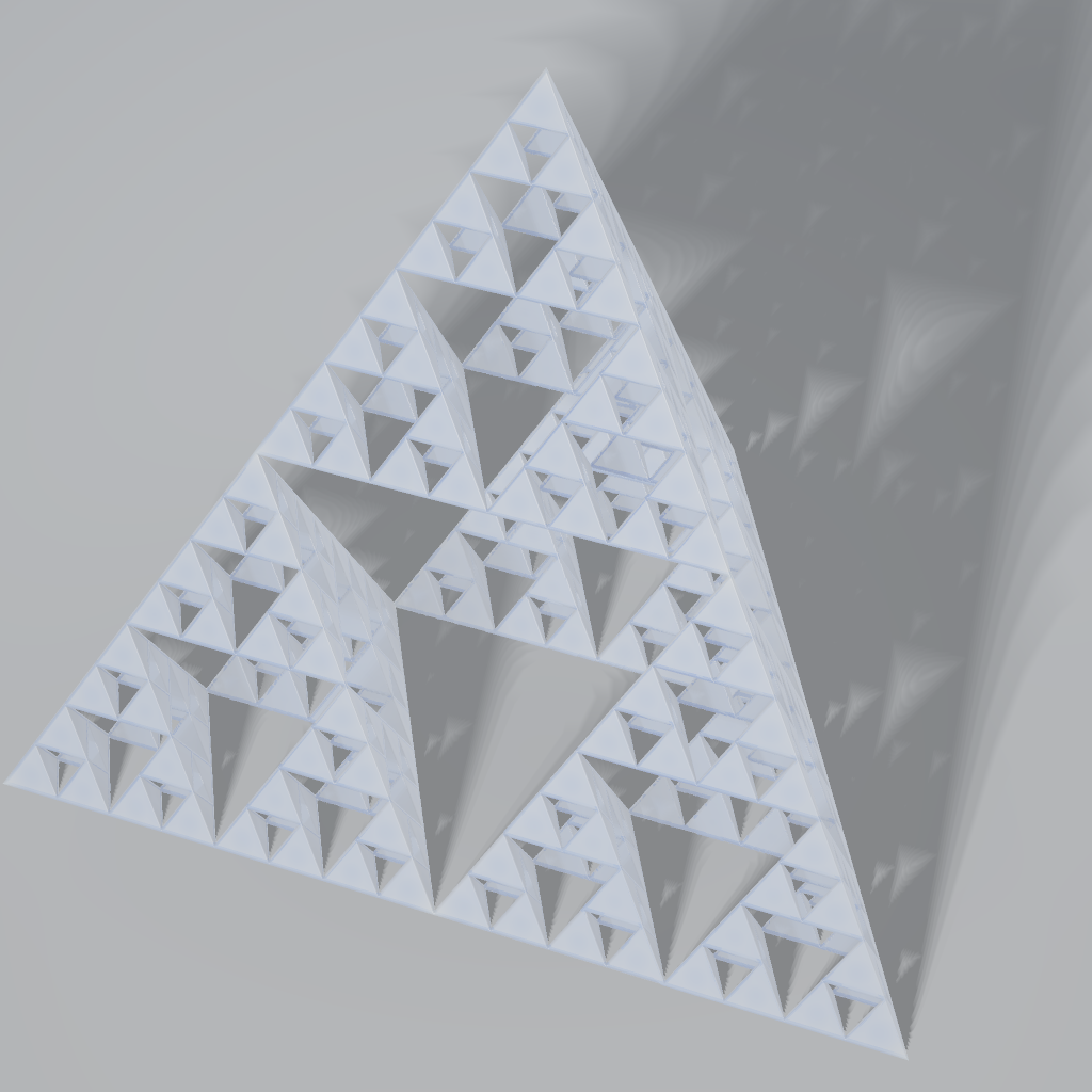Rendered output for Sierpinski Tetrahedron