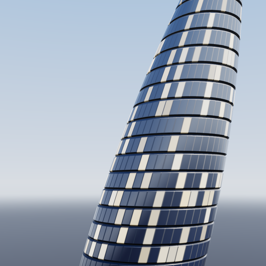 Rendered output for Taper Shear Transformation