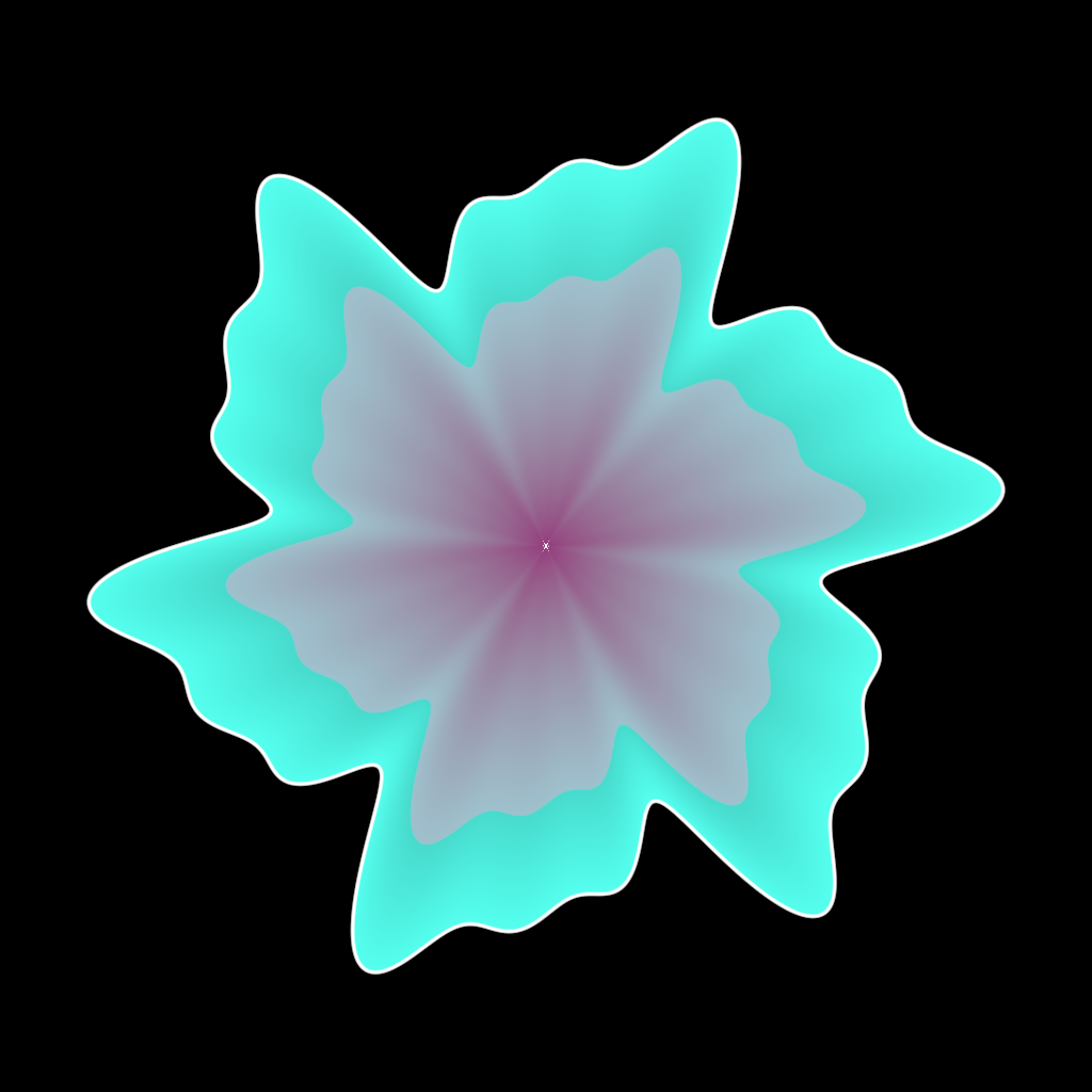 Rendered output for Trigonometric Mandalas