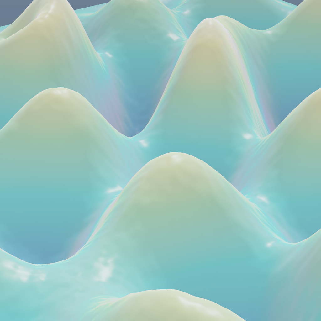Rendered output for Wave Deformation Field