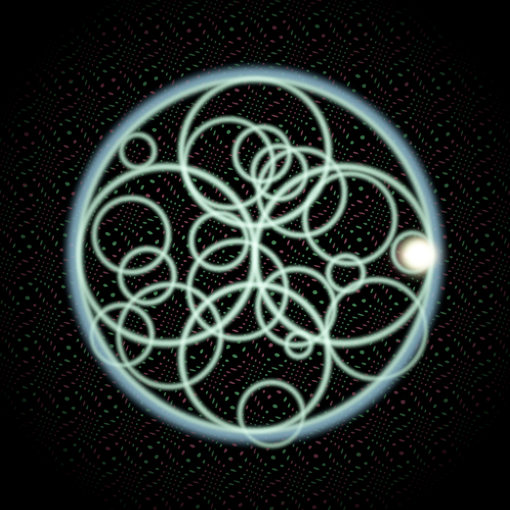 Rendered output for Apollonian Gasket