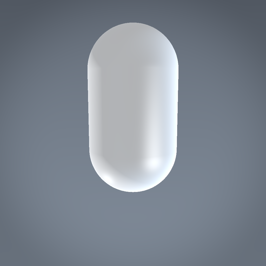 Rendered output for Capsule Shape