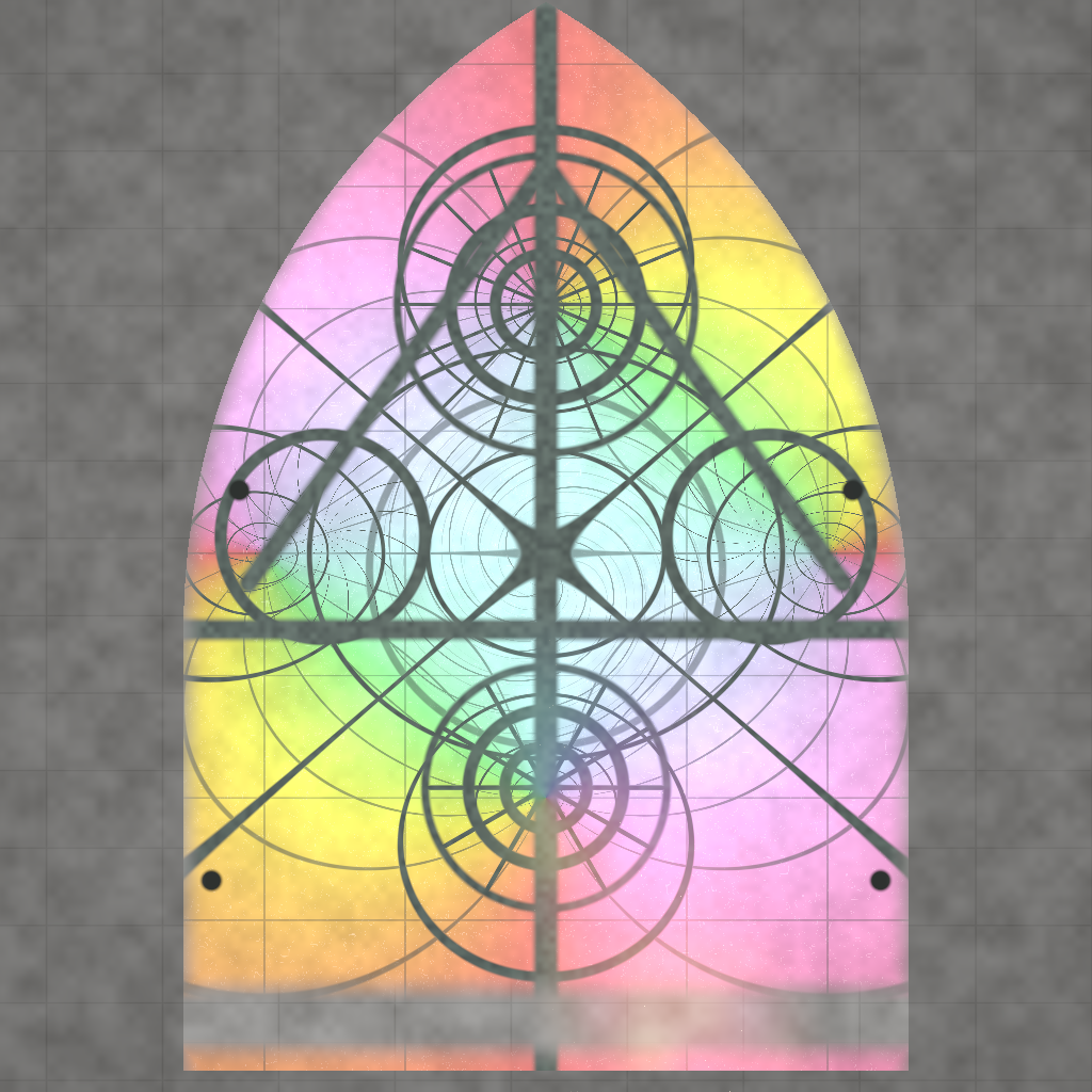 Rendered output for Complex Analysis Stained Glass
