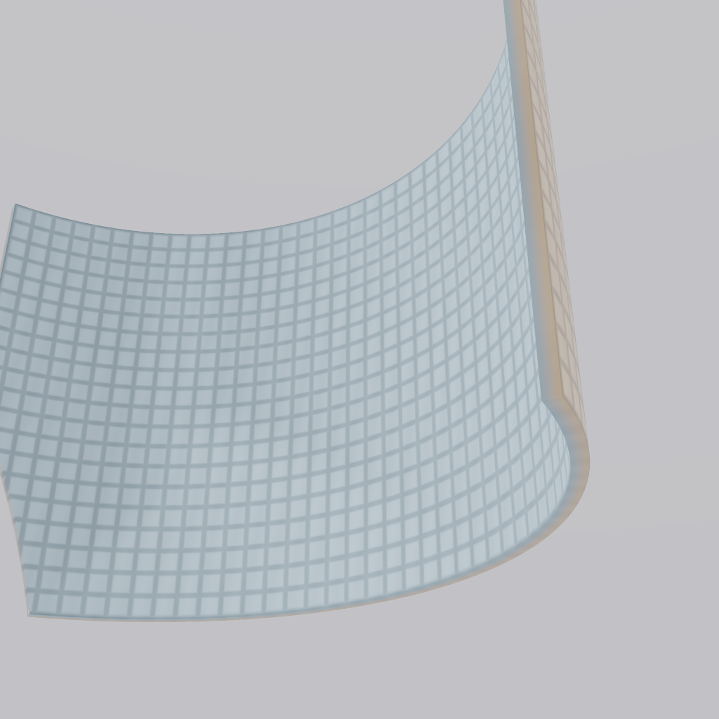 Rendered output for Cylindrical Bend Deformation