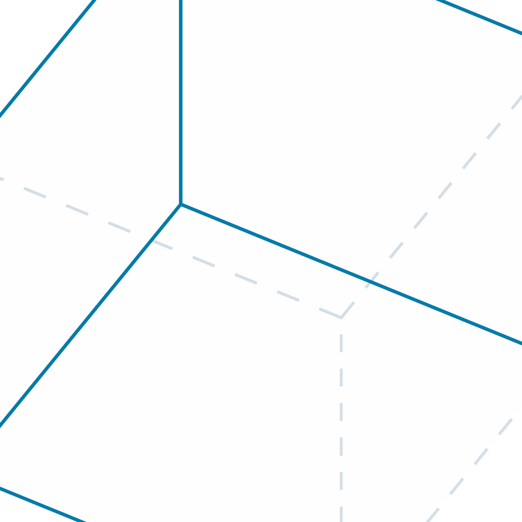 Rendered output for Geometric Cube