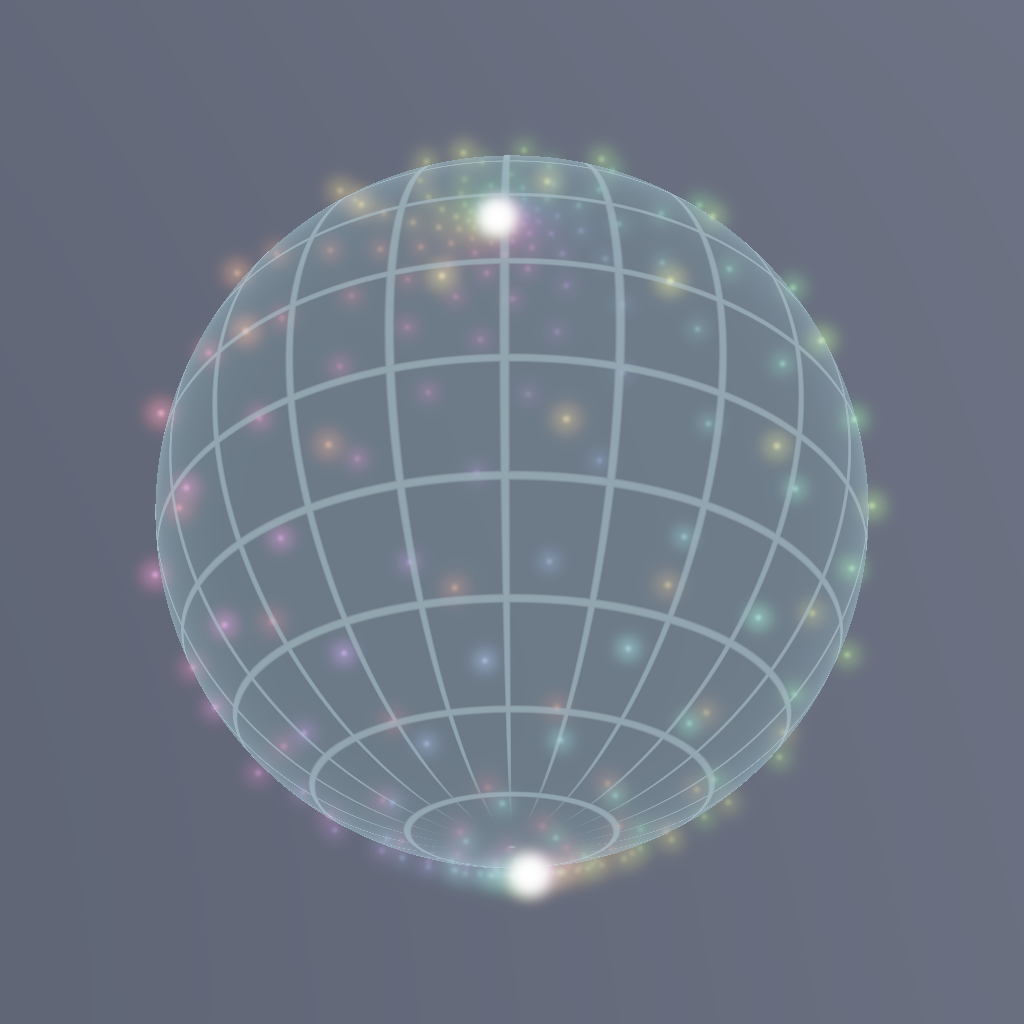 Rendered output for Loxodromic Sphere Spirals