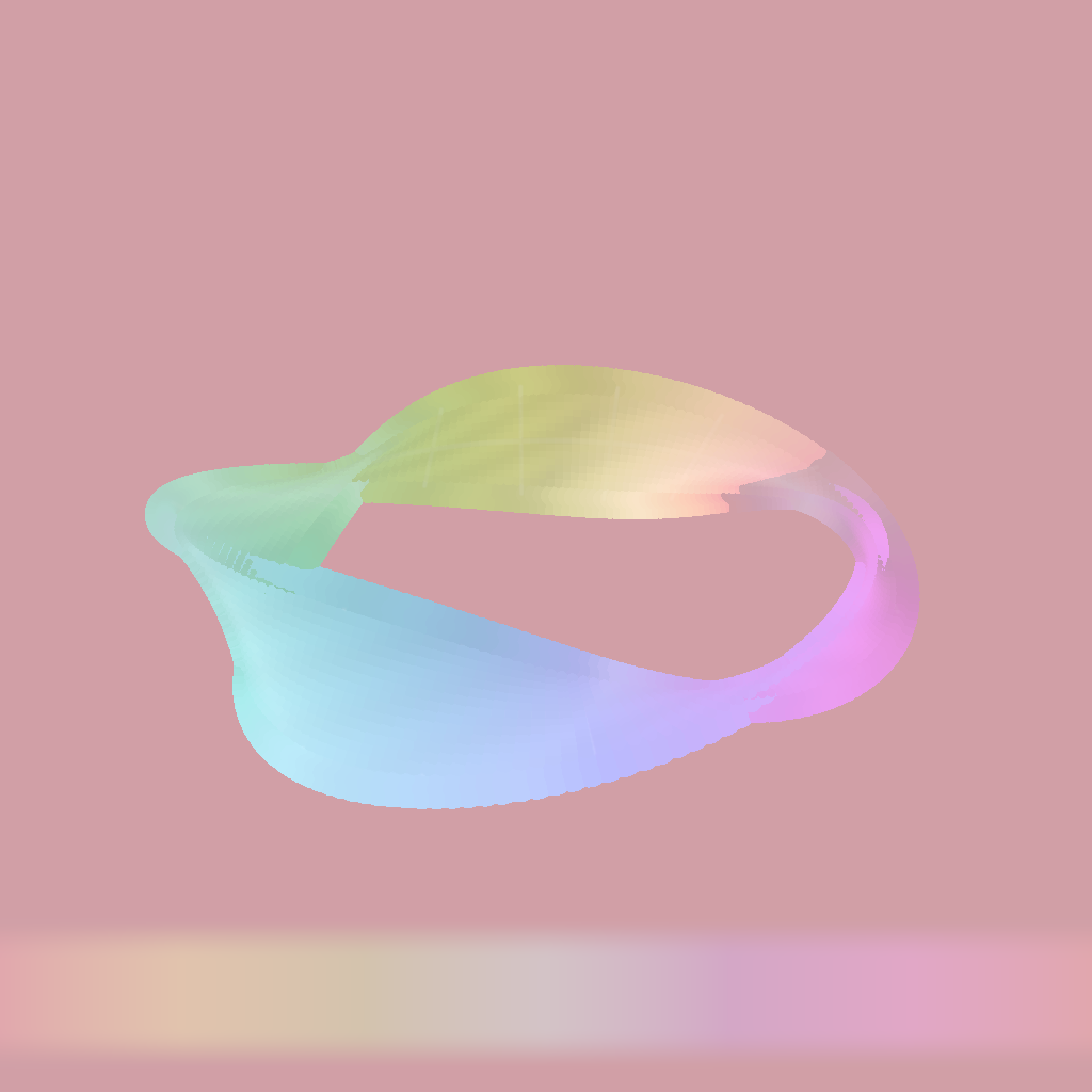 Rendered output for Mobius Strip Triple Twist