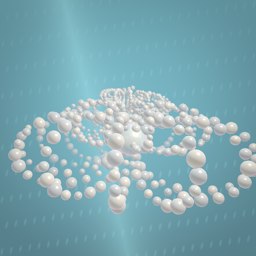 Rendered output for Parametric Seashell