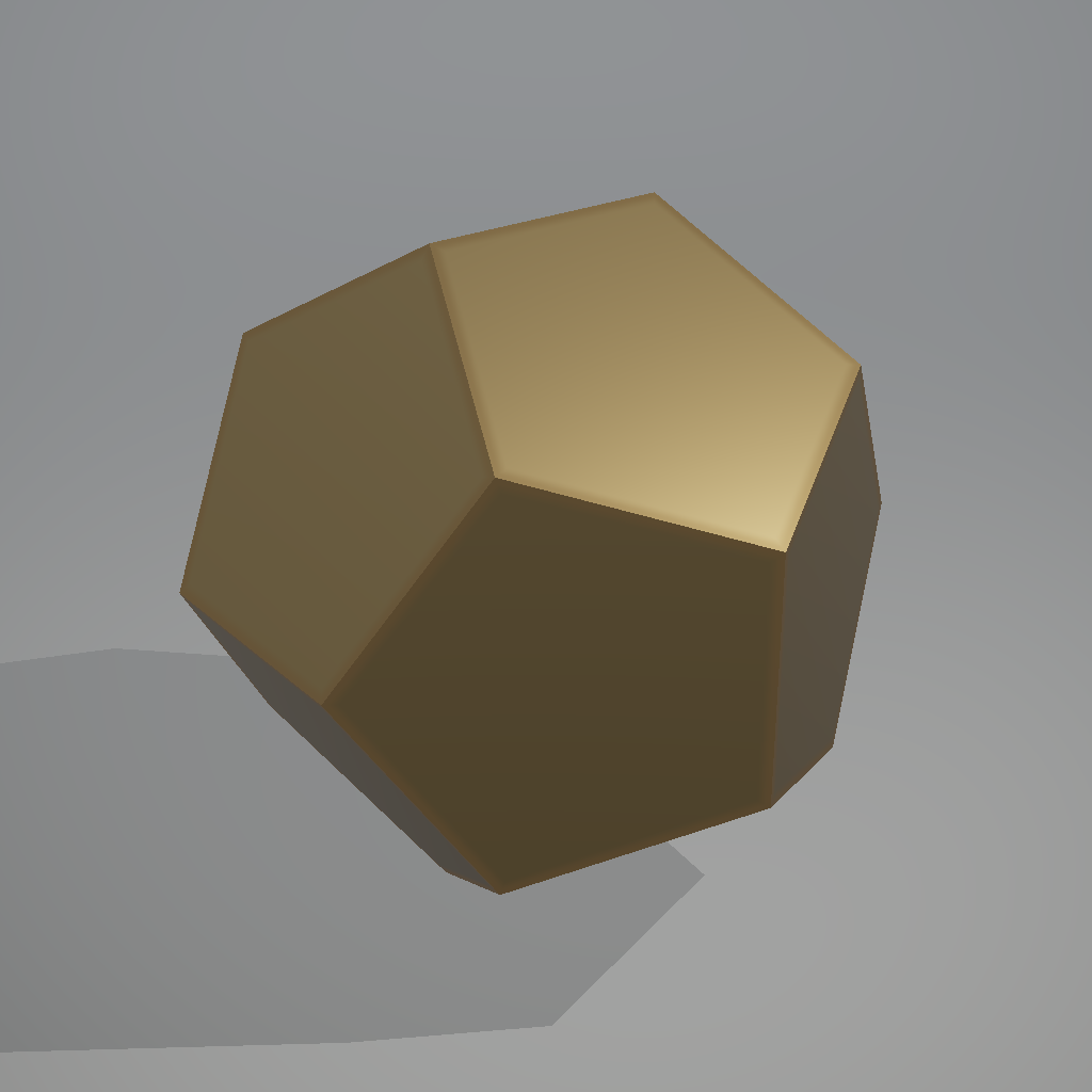 Rendered output for Regular Dodecahedron