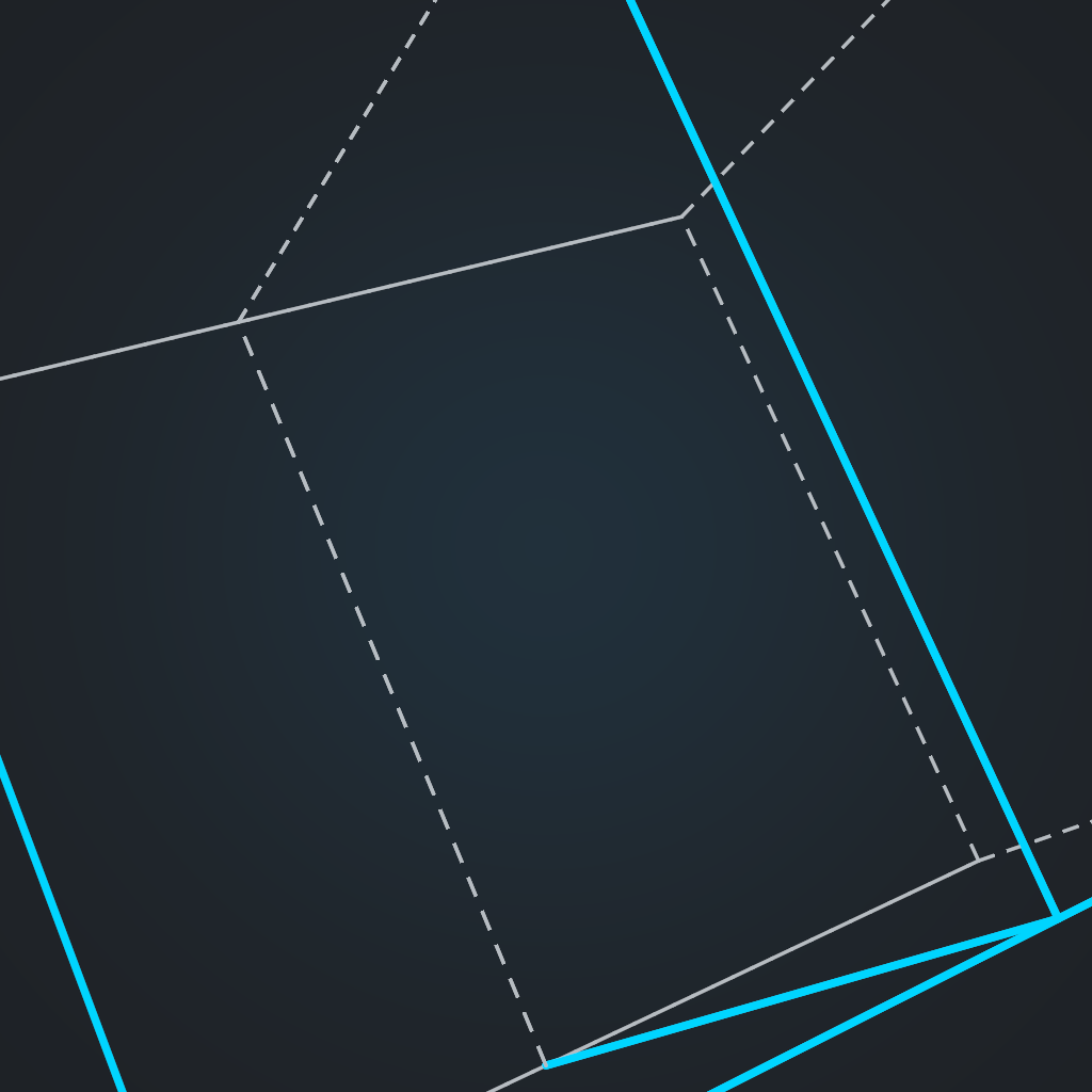 Rendered output for Rotating Hypercube Projection