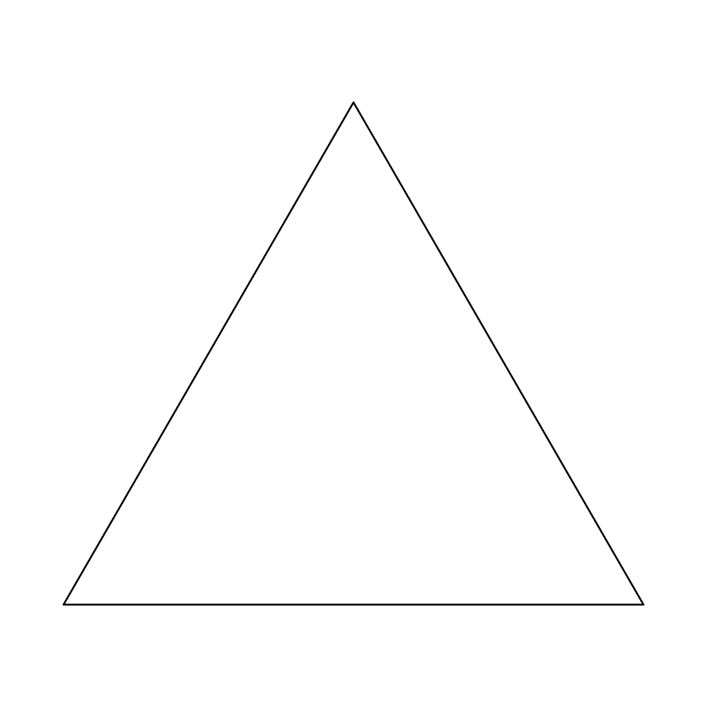 Rendered output for Sierpinski Triangle 6 Iterations