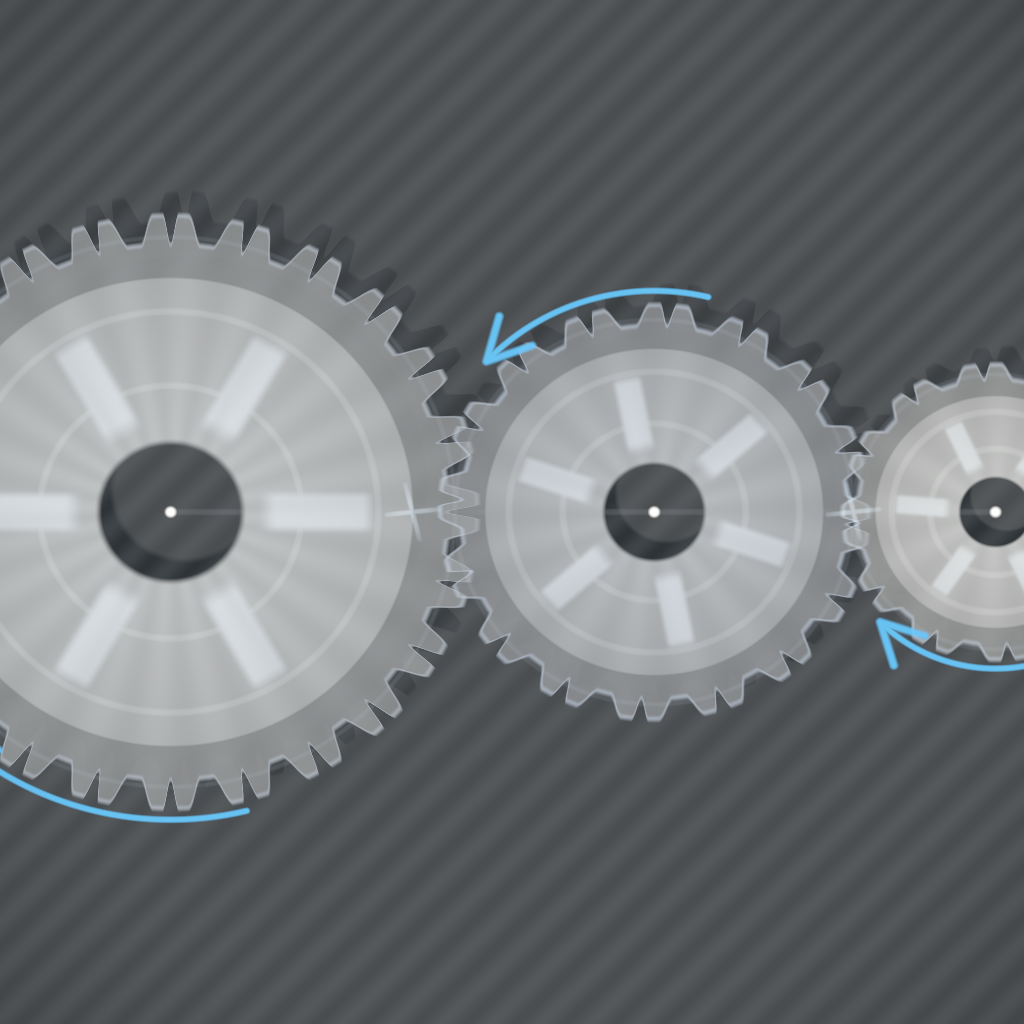Rendered output for Spinning Gear Assembly