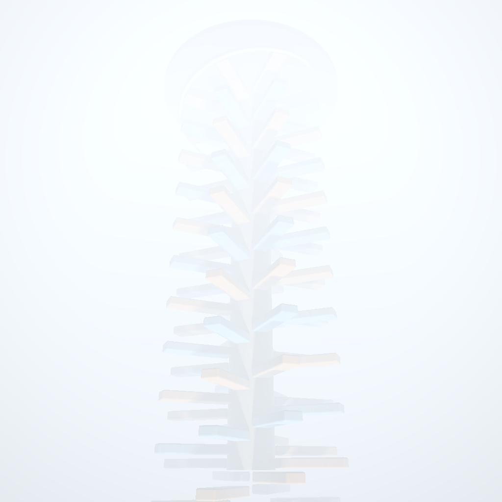 Rendered output for Spiral Staircase Tower