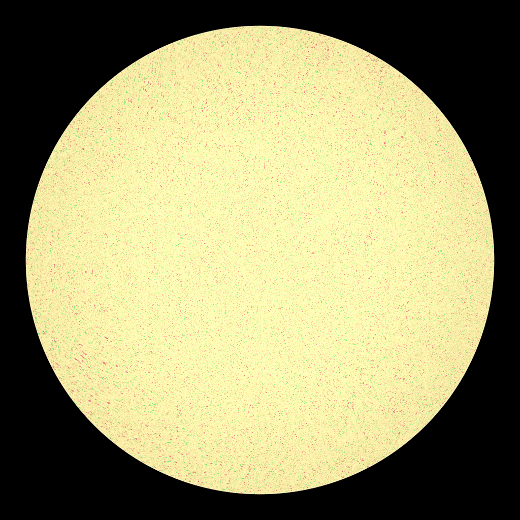 Rendered output for Apollonian Gasket