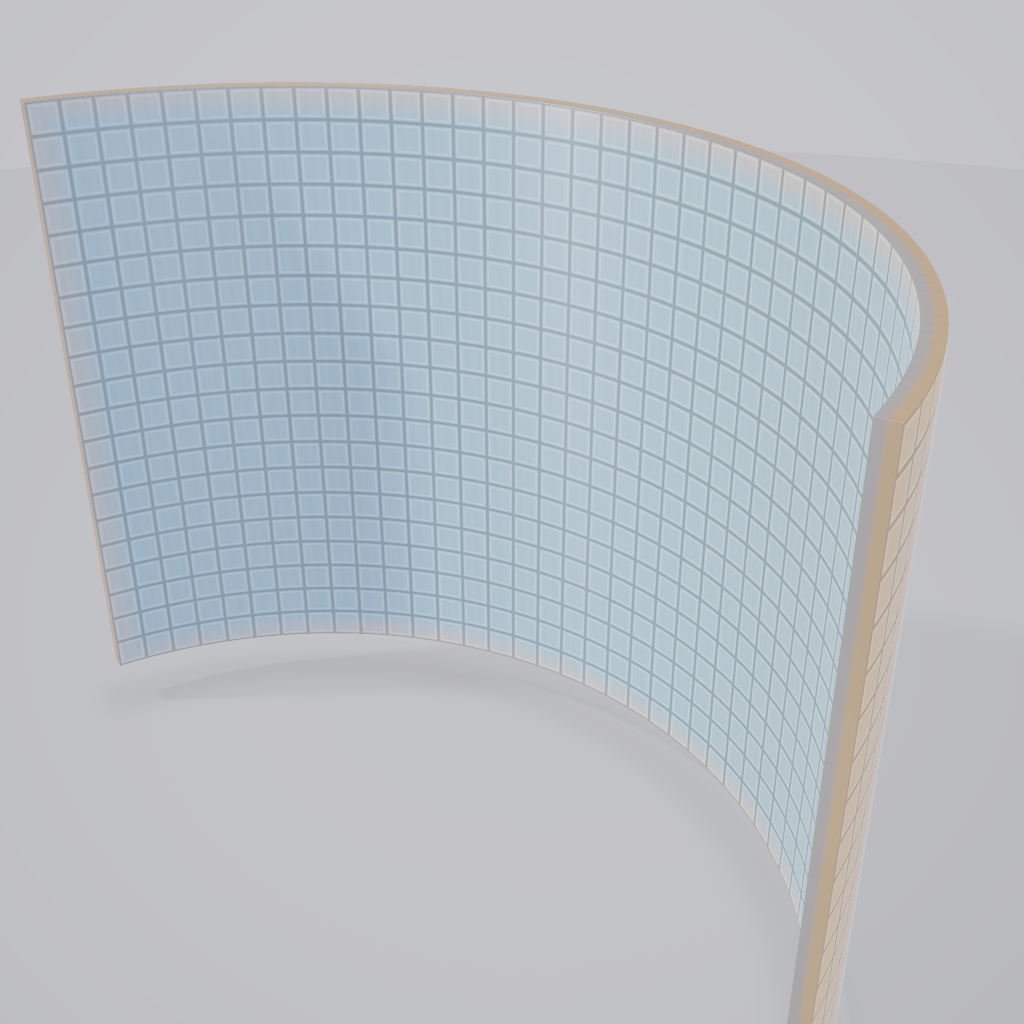 Rendered output for Cylindrical Bend Deformation