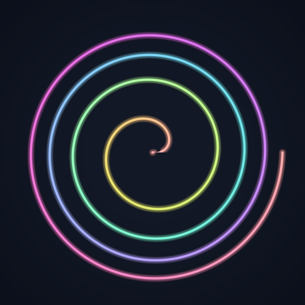 Rendered output for Fermat Parabolic Spiral