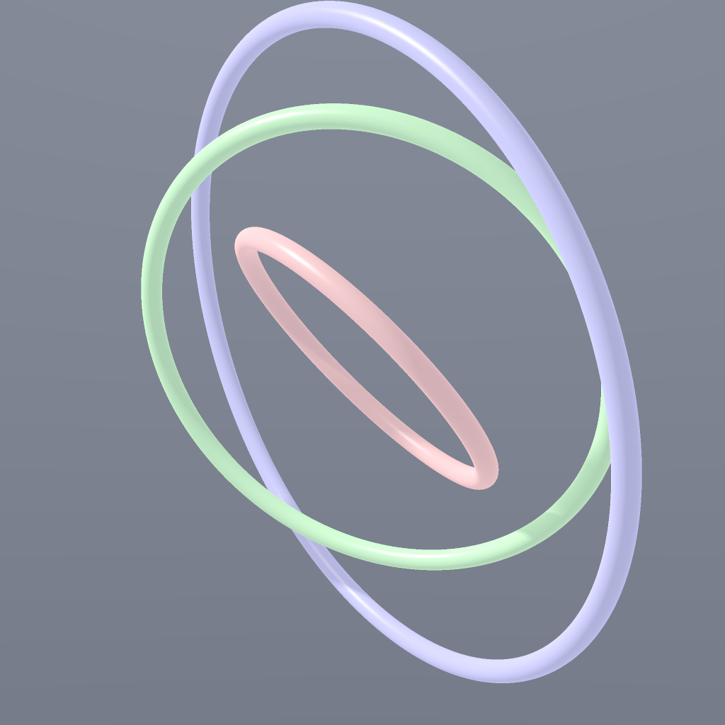 Rendered output for Gyroscopic Nested Rings