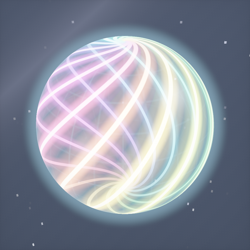 Rendered output for Loxodromic Sphere Spirals