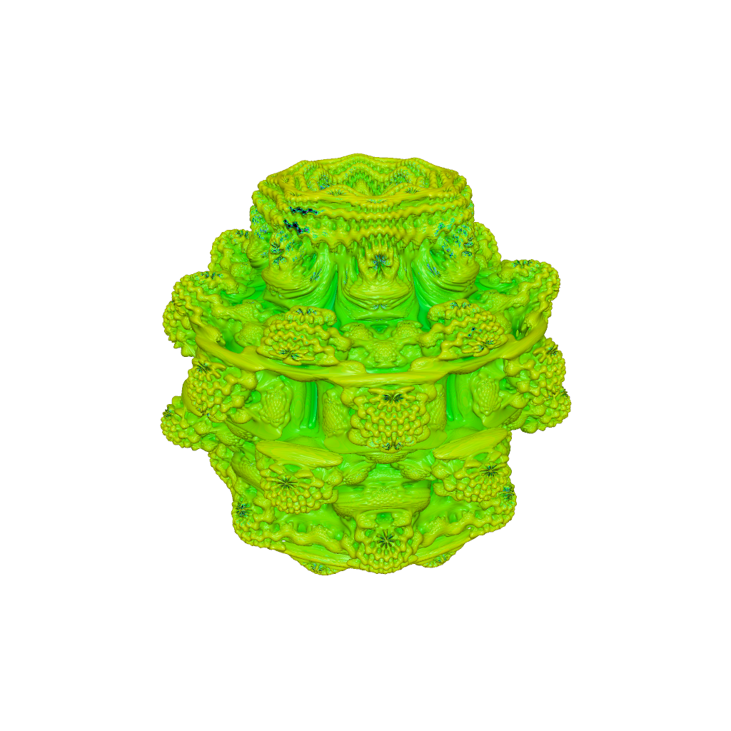 Rendered output for Mandelbulb Fractal