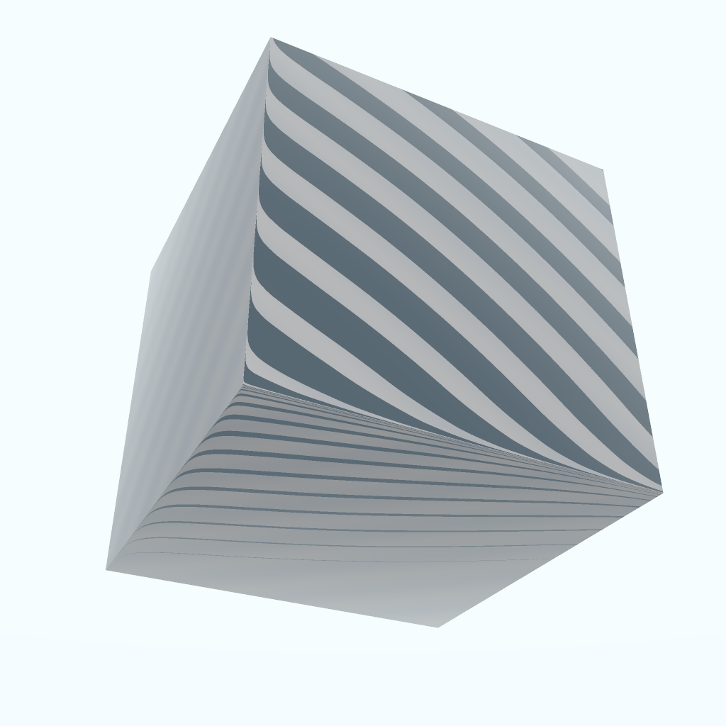 Rendered output for Menger Sponge Fractal