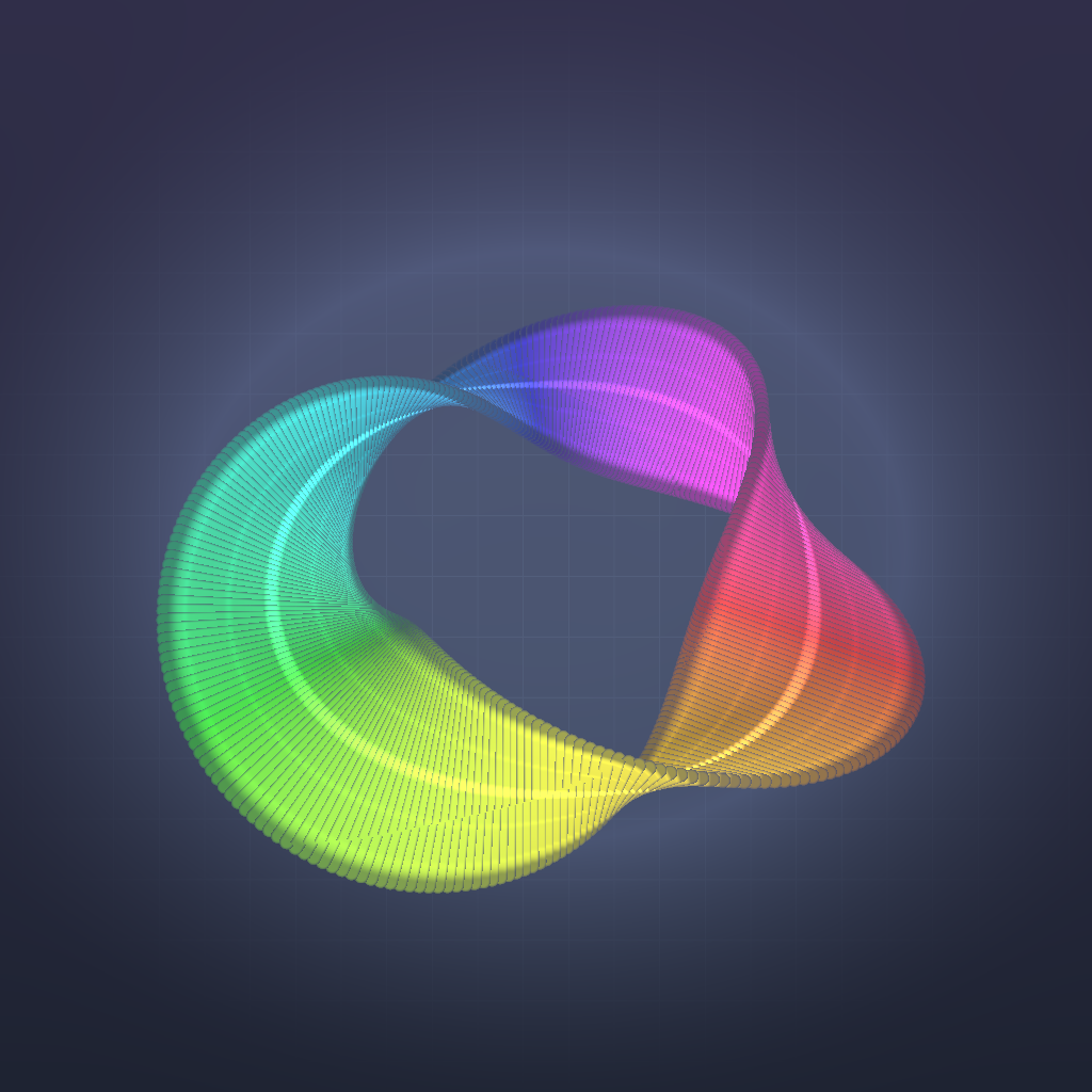 Rendered output for Mobius Strip Triple Twist
