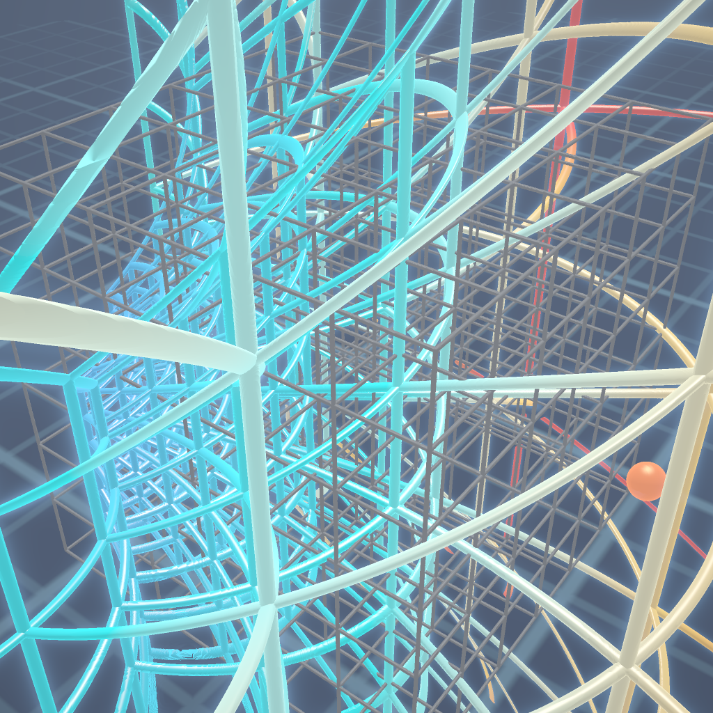 Rendered output for Mobius Transformation 3D
