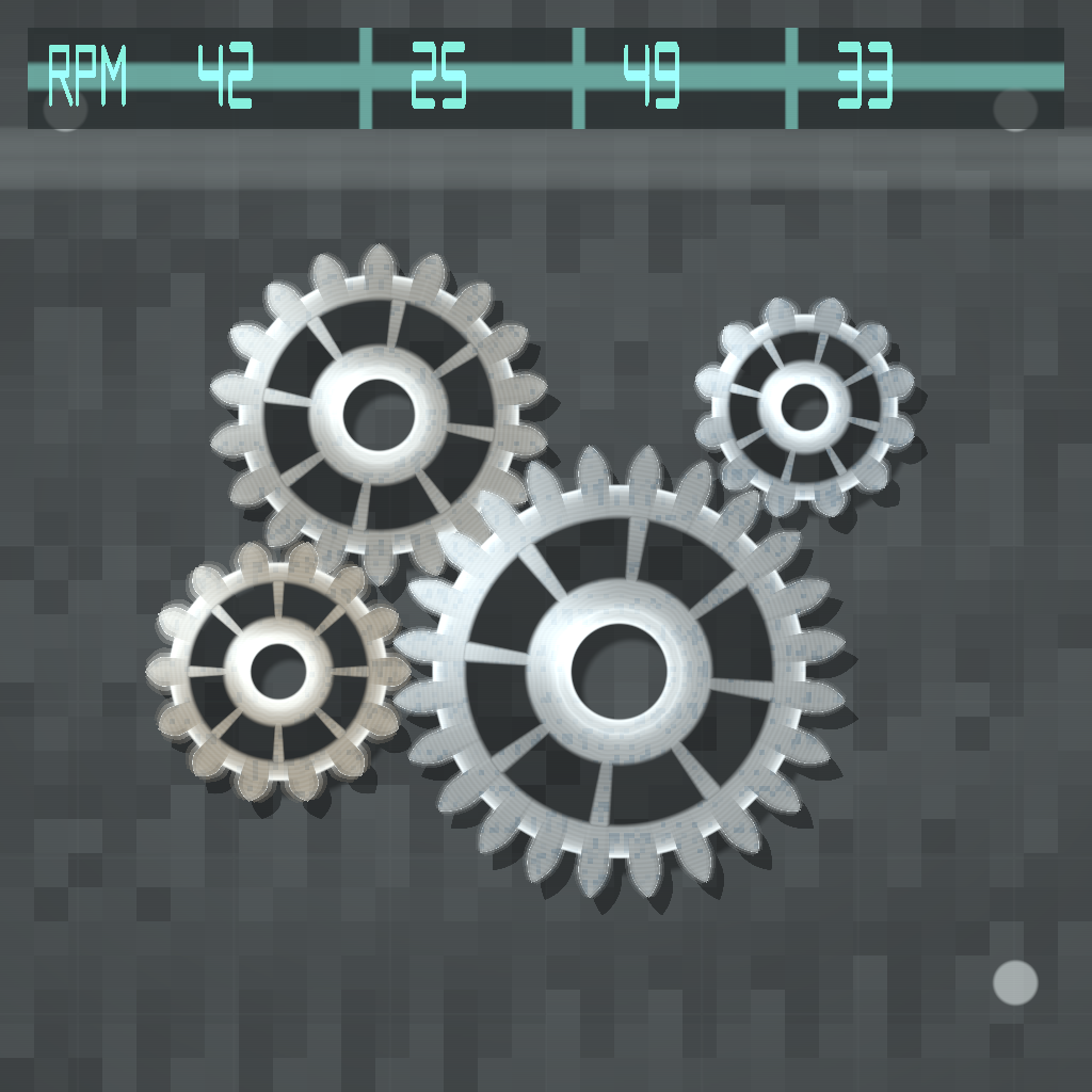 Rendered output for Parametric Gear Train