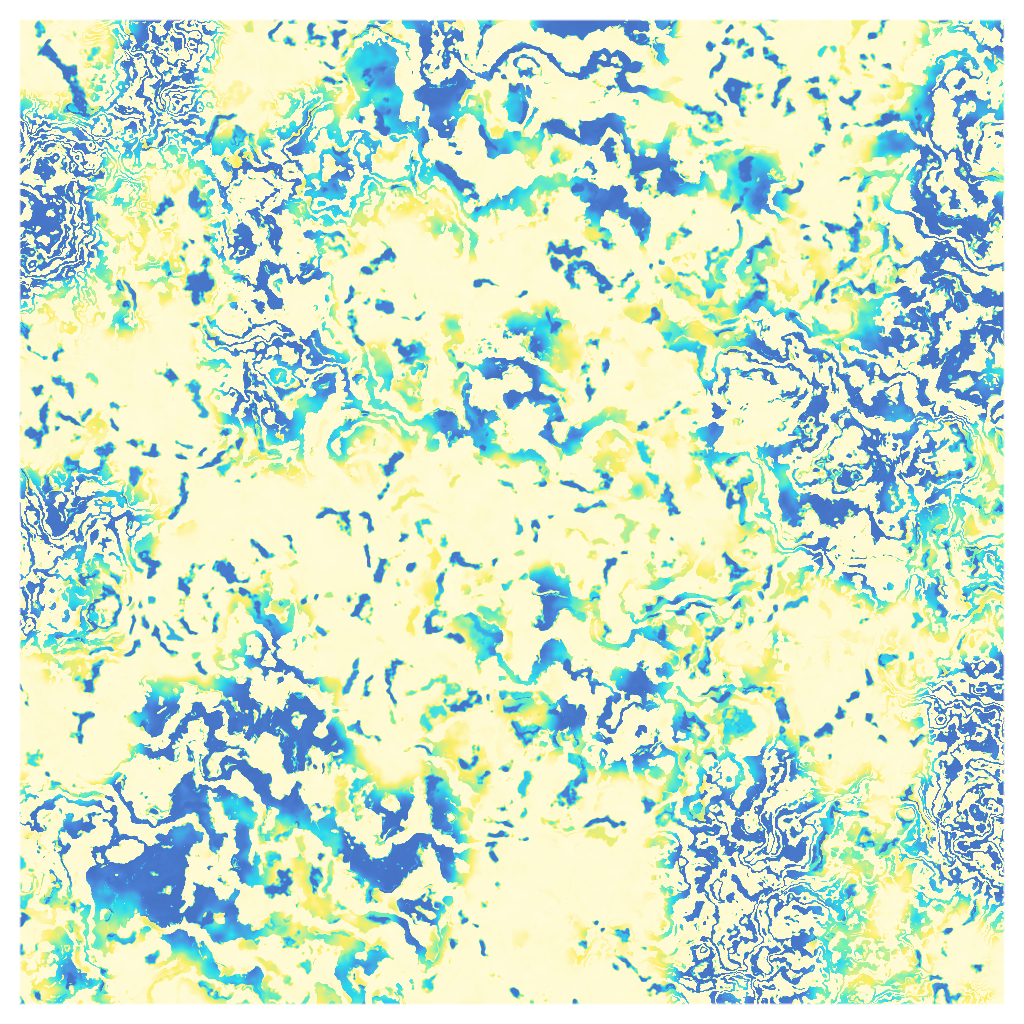 Rendered output for Reaction Diffusion Patterns